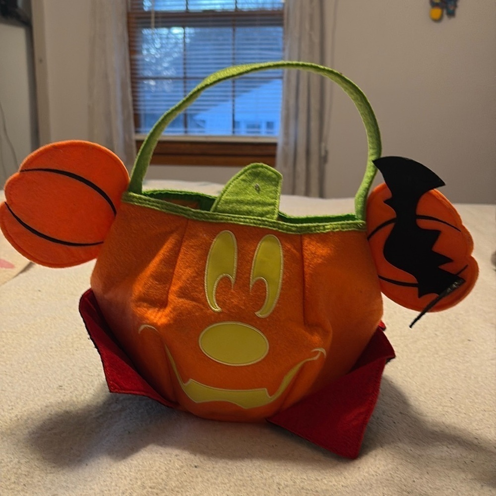 🎃 Mickey Halloween fabric trick or treat bag